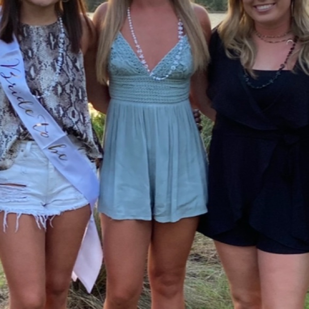 American threads Blue romper